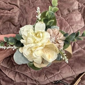 Wedding flower dog collar and lease